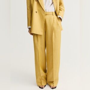 NWT H&M Linen Blend Slacks Size 6